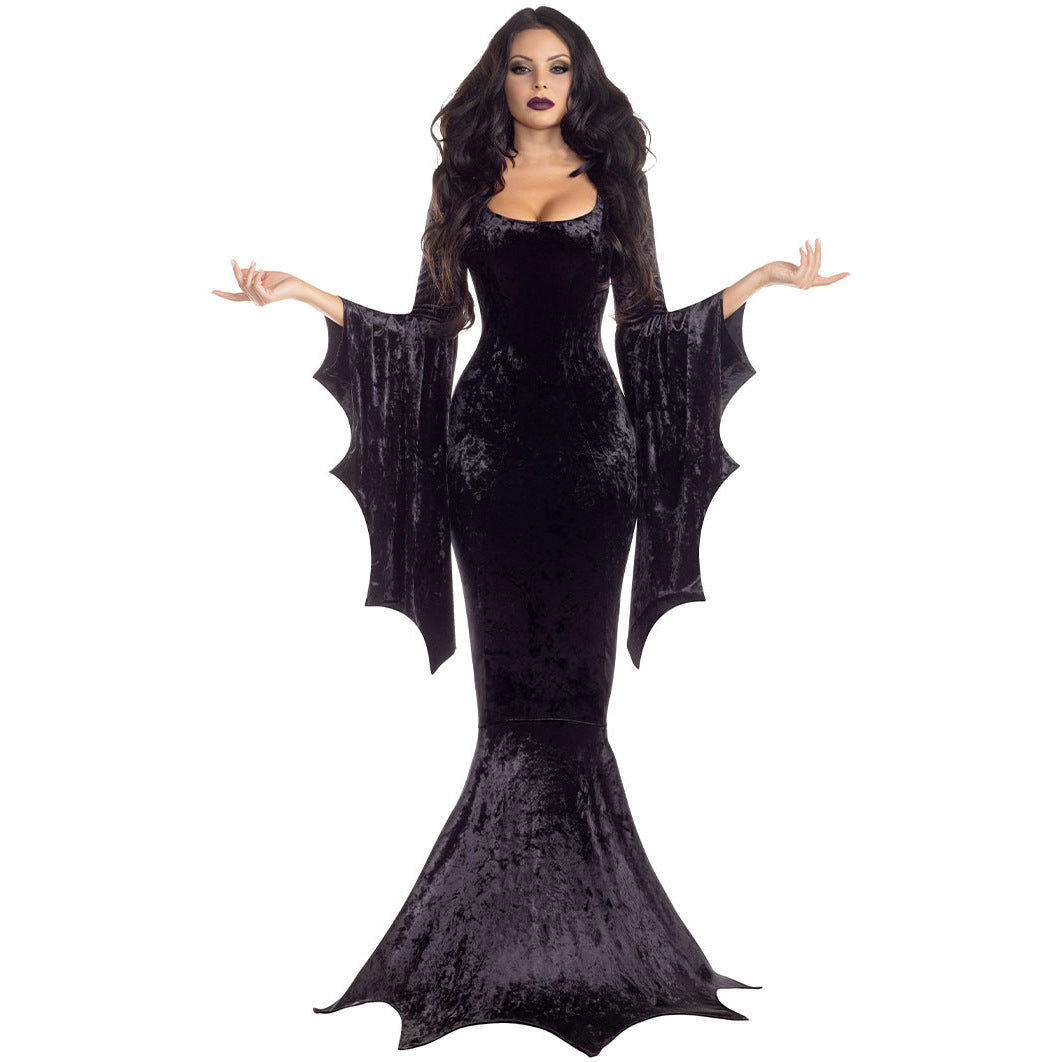 Bat Witch Velvet Gown